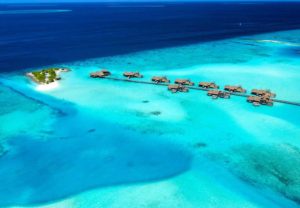 Best Overwater Bungalows - Gili Lankanfushi - aerial-view-of-jetty