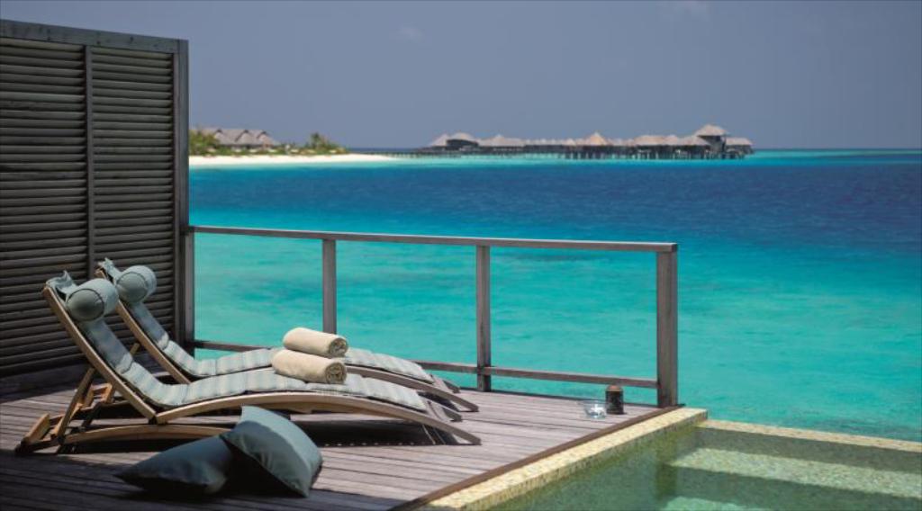 Coco Bodu Hithi Overwater Bungalows Maldives deck